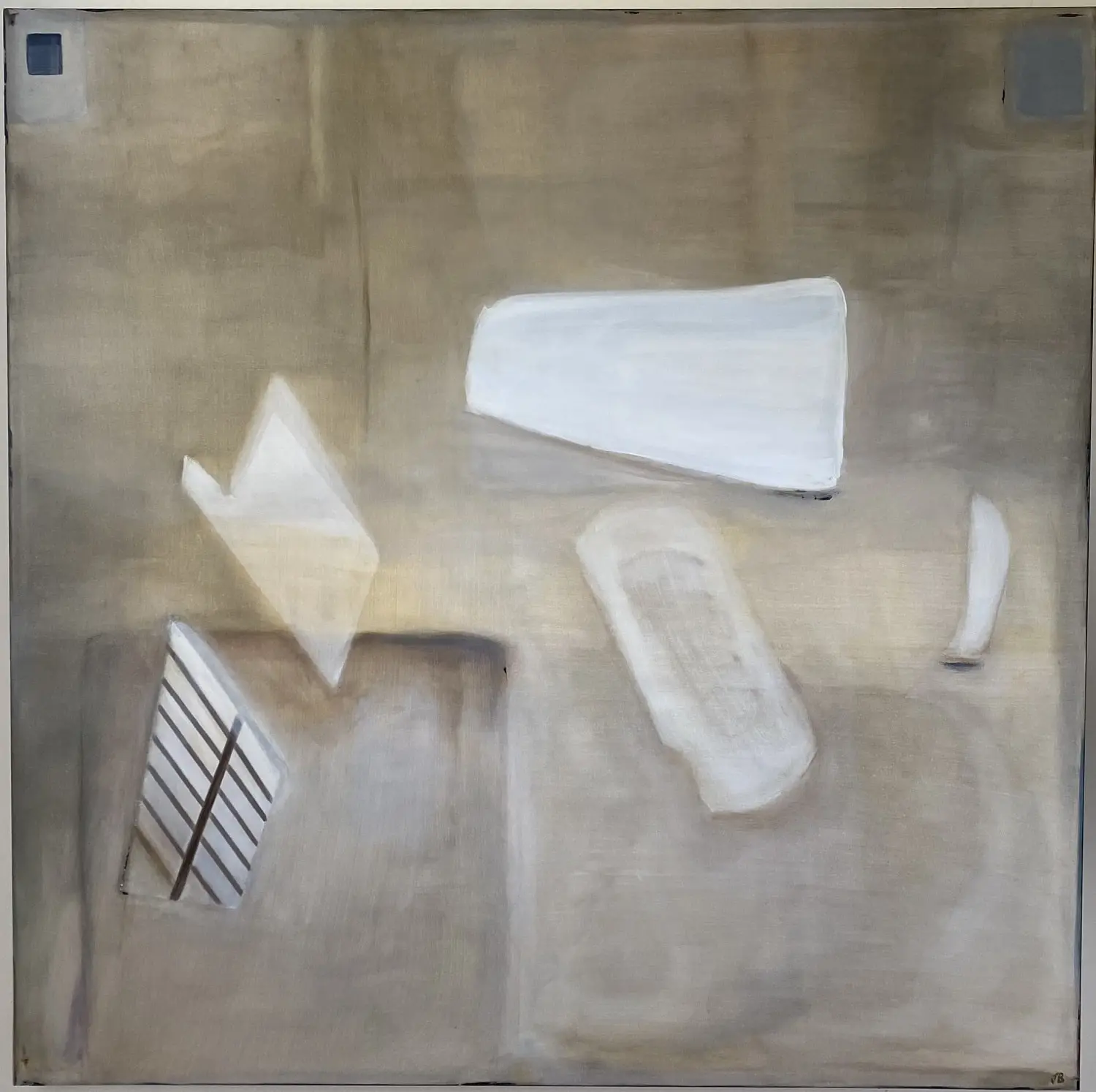 The simplicity being the beauty, Inspired by the light coming through a shutter. 150cm x 150cm